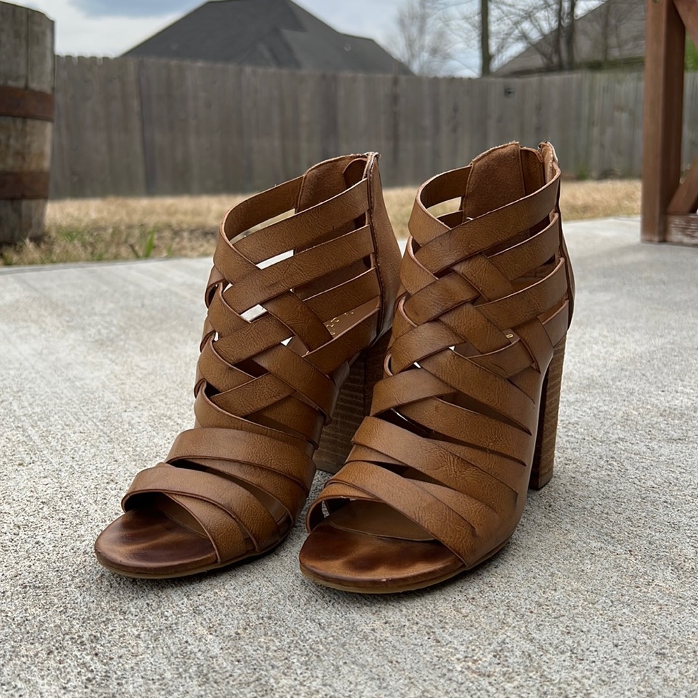 Strappy heels
